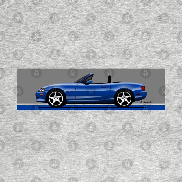 classic sports car convertible roadster NB 10th Anniversary by jaagdesign